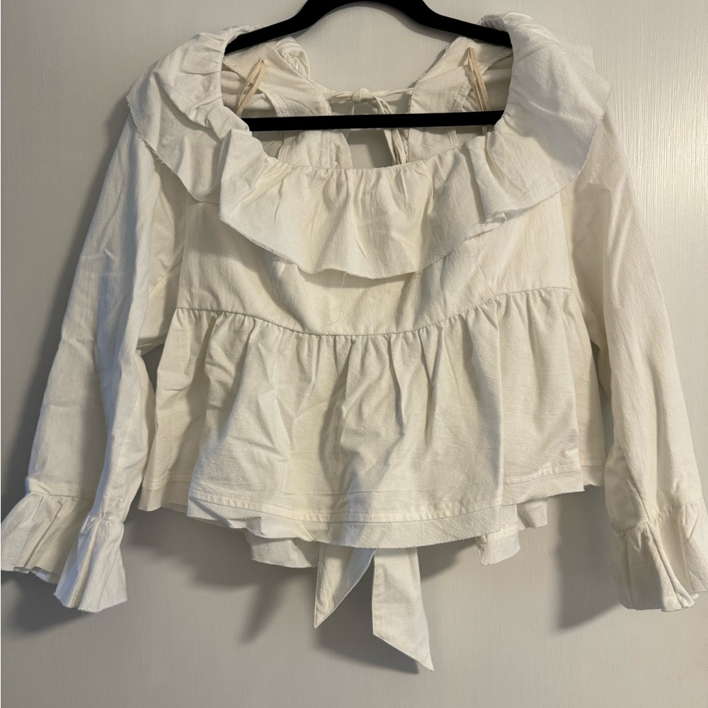Free People Ruffle Blouse